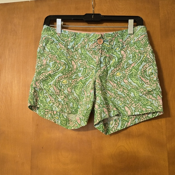 Lilly Pulitzer Multicolored Callahan Shorts Sink or Swim Size 0 - Picture 1 of 6